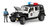 Jeep Wrangler Polizeifahrzeug mit Polizist