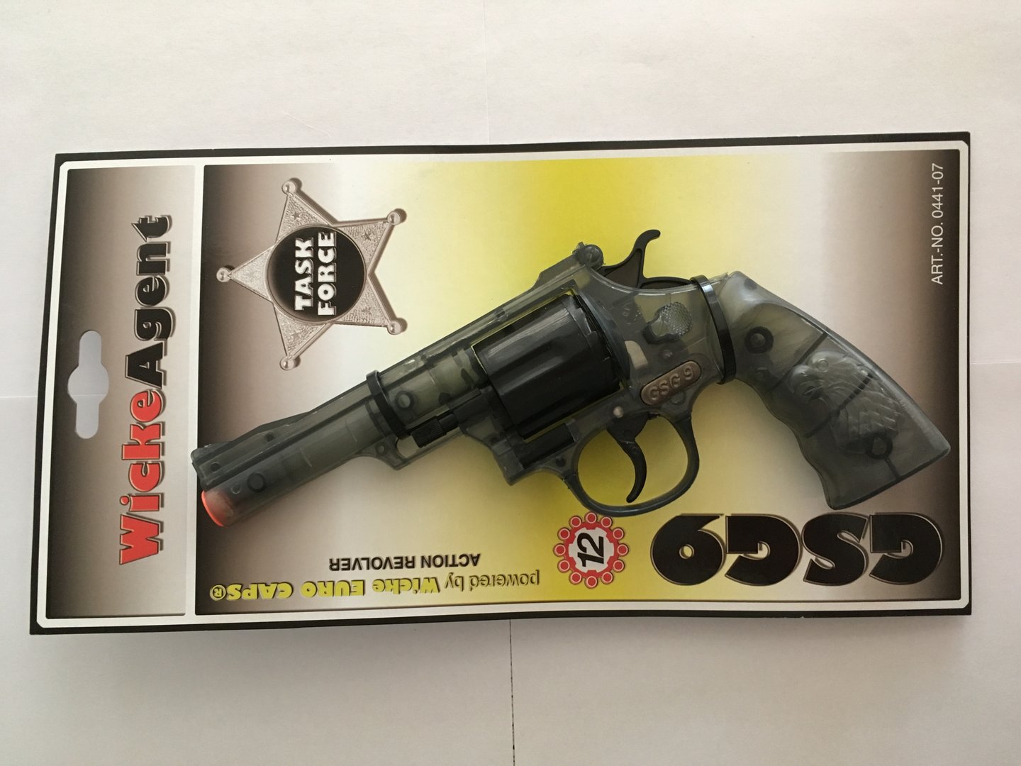 8-Schuss Pistole 10x Pistole Transparent Olly Spielzeugpistole Cowboy 